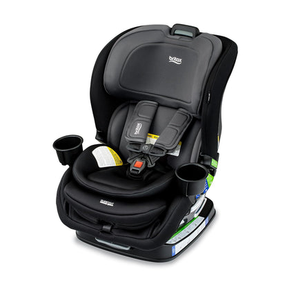 Britax Poplar S Convertible Car Seat, 2-in-1 Car Seat Extended Rear Facing, 17” Slim Car Seat Design with Fast & Easy ClickTight Installation, Anti-Rebound Bar & SafeWash Fabrics — Cowmooflage