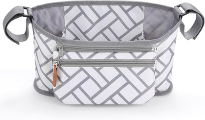 Accmor Universal Stroller Organizer with Detachable Phone Bag, Stroller Bag Caddy Organizer Stroller Accessories for Uppababy, Baby Jogger, Nuna, Doona, Britax Strollers