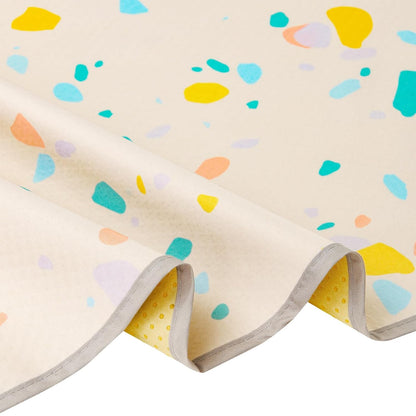 Splat Mat for Under High Chair/Arts/Crafts by CLCROBD, 51" Baby Anti-Slip Food Splash and Spill Mat for Eating Mess, Waterproof Floor Protector and Table Cloth