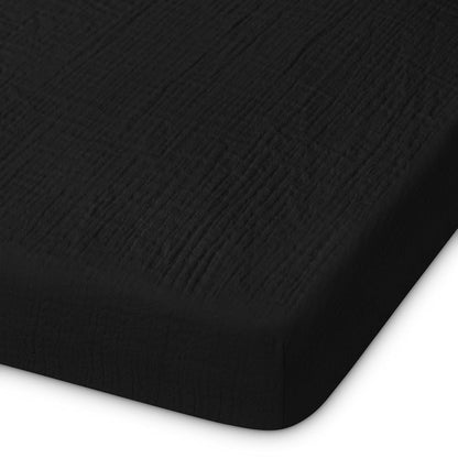 Muslin Bassinet Sheet Compatible with Maxi-COSI Iora & Iora Air Bedside Sleeper - 100% Cotton Rectangular Mattress Pad Cover (33"x20"), Breathable & Soft, Boho (1 Pack Blue)