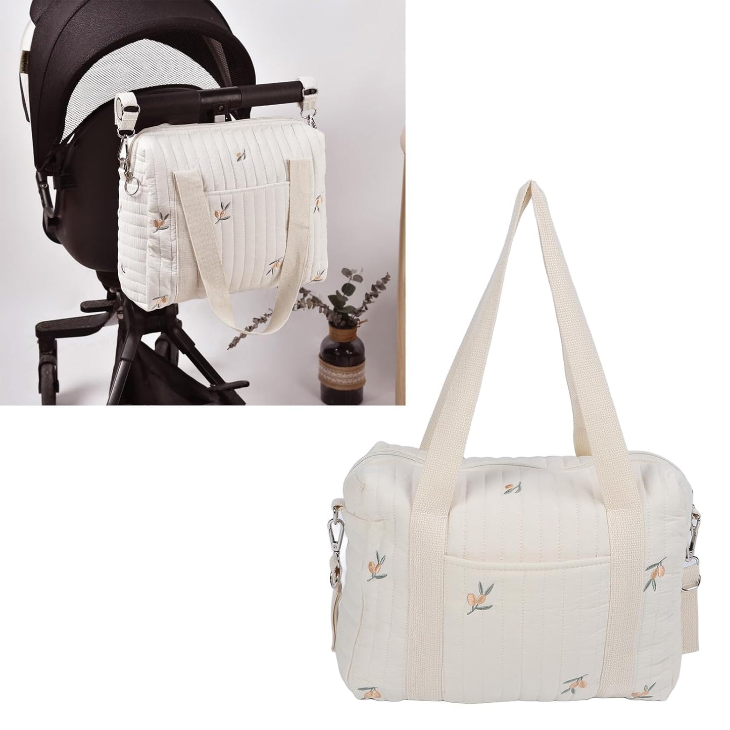 Fafeicy Universal Stroller Organizer, Multifunctional Baby Stroller Storage Bag Baby Stroller Bag Reusable Handbag Nappy Bag (Rabbit Bag)