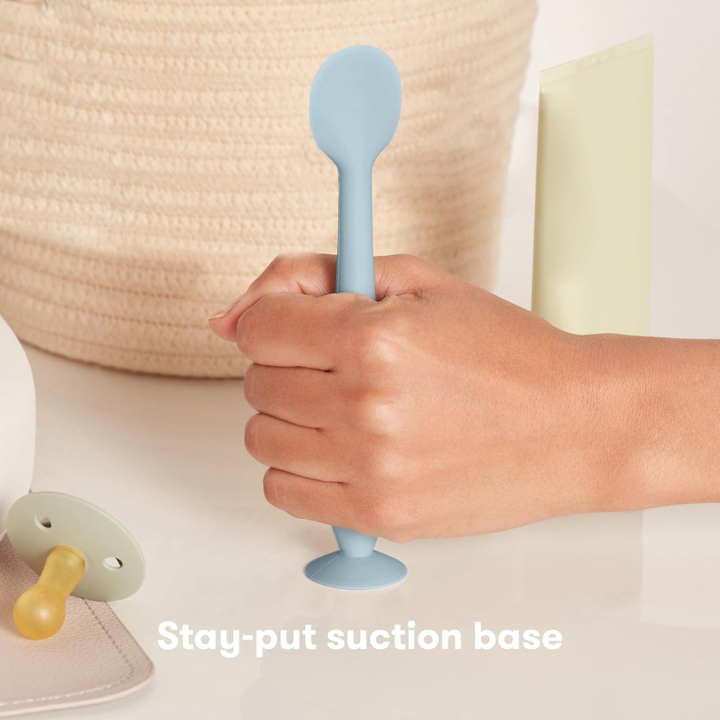 Frida Baby Diaper Cream Spatula, 100% Silicone Butt Spatula for Baby, Diaper Cream Applicator for Easy + Clean Use of Butt Paste & Diaper Rash Cream, BPA- Free, Teal