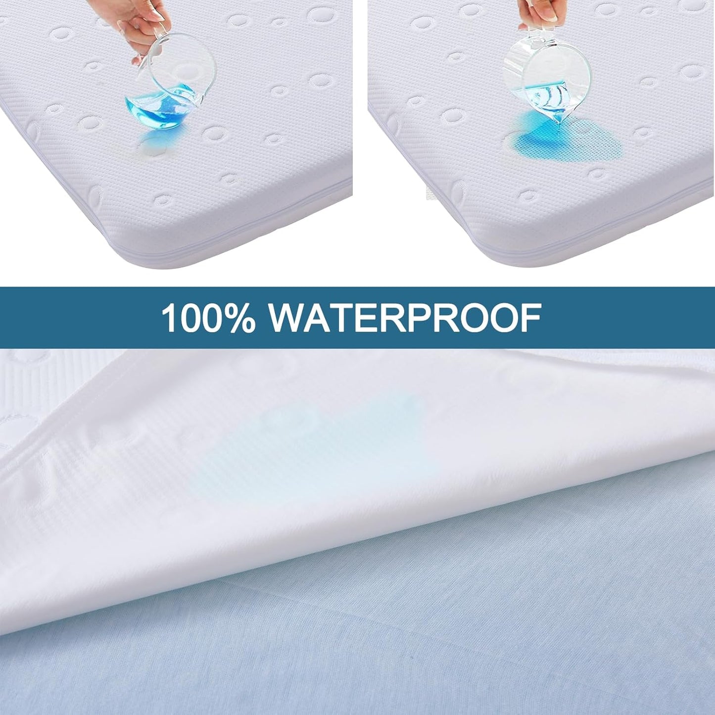 Baby Bassinet Mattress Pad, 41" x 29" x 2" Dual Sided Gel Memory Foam Mattress with Breathable Removable Soft Cover Fit for 4moms Breeze Plus Portable Playard