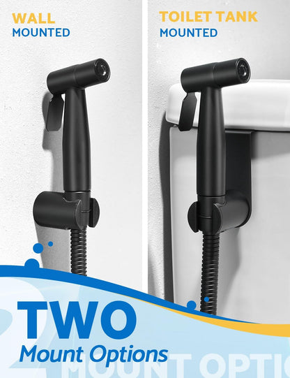 BRITULIF Handheld Bidet Sprayer for Toilet, Jet Sprayer for Toilet Muslim Shower, Adjustable Cloth Diaper Sprayer Bidets Attachment for Toilet, Toilet Bidet Sprayer with Bidet Hose for Feminine Wash