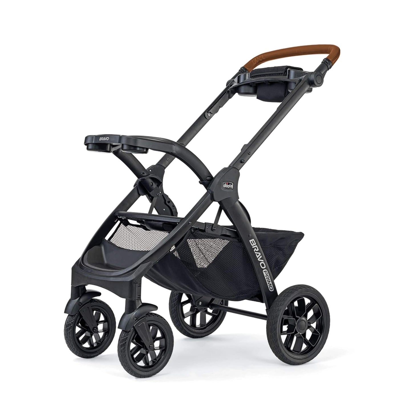 Chicco Bravo LE ClearTex Full-Size Stroller for Babies and Toddlers, UPF-Rated Canopy, GREENGUARD Gold Certified, Lightweight, One-Hand Compact Fold, Pewter/Grey