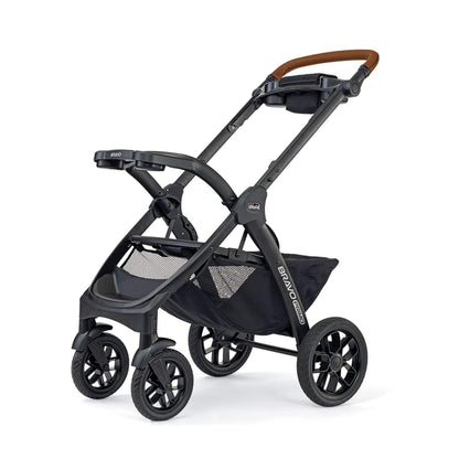Chicco Bravo LE ClearTex Full-Size Stroller for Babies and Toddlers, UPF-Rated Canopy, GREENGUARD Gold Certified, Lightweight, One-Hand Compact Fold, Pewter/Grey