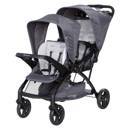 Baby Trend Sit N' Stand® Double 2.0 Stroller, Dash Black