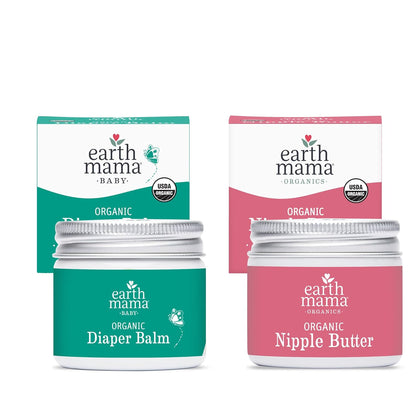 Earth Mama Organic Nipple Butter™ | Nipple Cream Safe for Breastfeeding | Postpartum Essentials for Nursing | Non Lanolin Nipple Cream, 2-Fluid Ounce