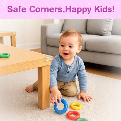 15 Pack Corner Protector Baby Safety Set – Clear Corner Protectors & Table Corner Protectors for Furniture, Baby Proof Corners and Edges, Transparent Corner Protector Baby Guards (L Shaped)