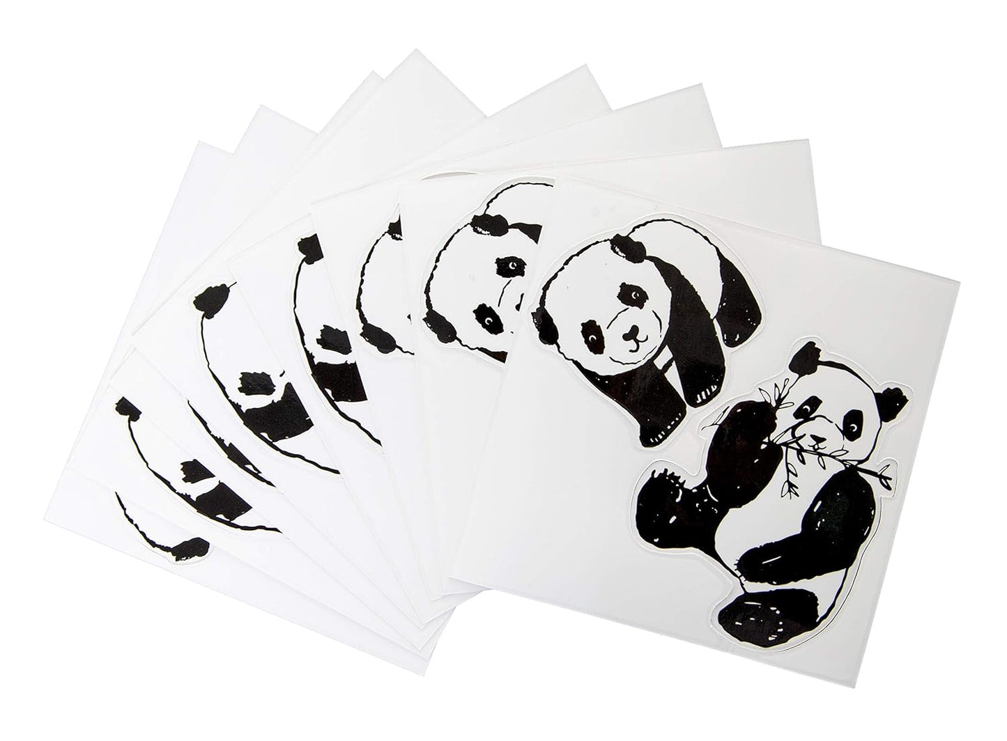Ubbi Panda Peel and Stick Decal Stickers, Decorative Sticker for Diaper Pail or Baby Nursery