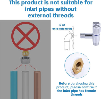 Handheld Toilet Bidet Sprayer for Toilet, Muslim Shower Bidet Toilet Hose Sprayer Kit, Jet Spray Bidet Attachment Connected to Faucet for Cloth Diaper Care and Feminine Wash (Silver)