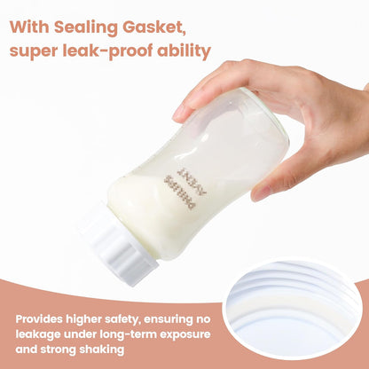 3 Pack Silicone Sleeves for Philips Avent Natural Glass Baby Bottles, Food Grade Silicone Anti Breakage Baby Bottles Holder, Compatible with Philips Avent Glass Natural Baby Bottle 8oz