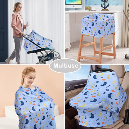 Yoofoss Nursing Cover Breastfeeding Scarf - Baby Car Seat Covers, Infant Stroller Cover, Carseat Canopy for Girls and Boys
