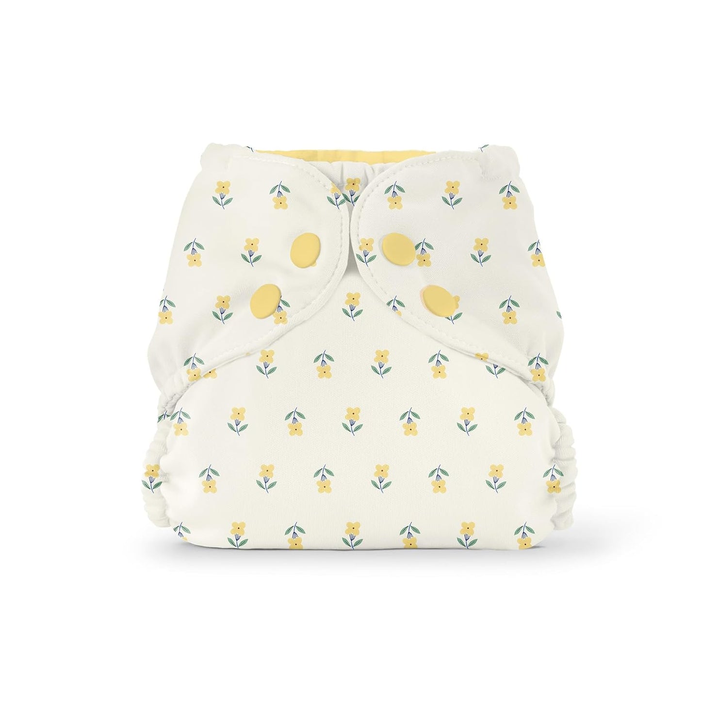 Esembly Cloth Diaper Cover - Reusable Swim Diaper, Waterproof, Breathable - Adjustable Outer Layer Over Absorbent Inner for Blowout Protection - Sea Glass, Size 2 (18-35lbs)