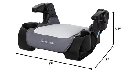 Baby Trend Protect 2-in-1 Booster Seat, Grey Tech – Lightweight Belt-Positioning Design, Cushioned Comfort, Everyday Big-Kid Support