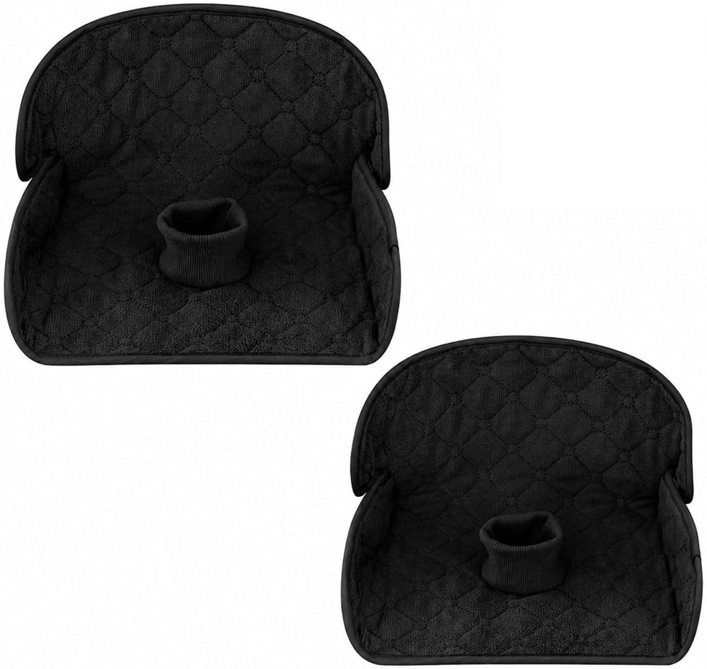 PandaEar 2 Pack Infant Car Seat Protector for Potty Training, Waterproof Piddle Pads Cover Car Seat & Stroller Protector for Babies & Toddlers, Machine Washable, Non-Slip Backing (Grey)