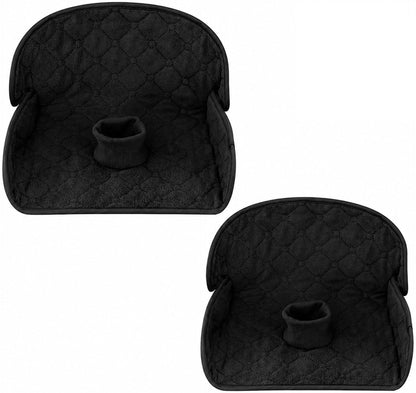 PandaEar 2 Pack Infant Car Seat Protector for Potty Training, Waterproof Piddle Pads Cover Car Seat & Stroller Protector for Babies & Toddlers, Machine Washable, Non-Slip Backing (Grey)