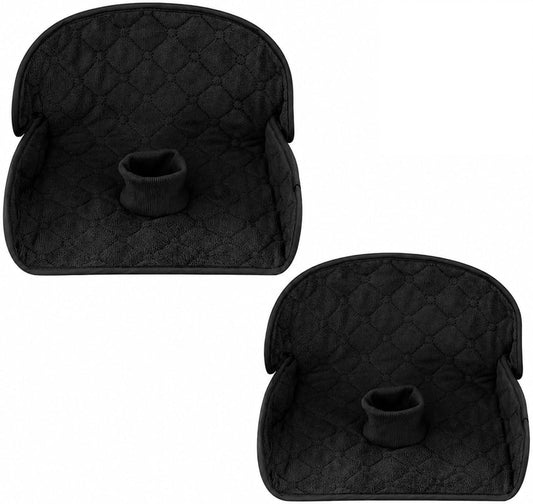 PandaEar 2 Pack Infant Car Seat Protector for Potty Training, Waterproof Piddle Pads Cover Car Seat & Stroller Protector for Babies & Toddlers, Machine Washable, Non-Slip Backing (Grey)
