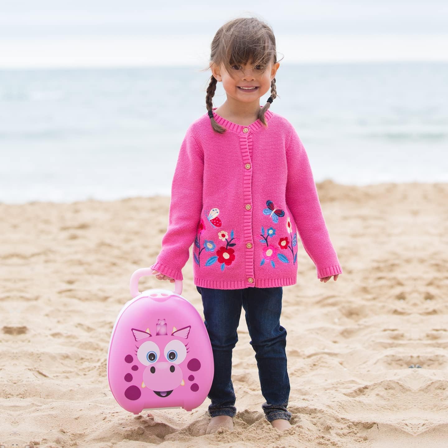 My Carry Potty - Ladybug Travel Potty, Award-Winning Portable Toddler Toilet Seat for Kids to Take Everywhere