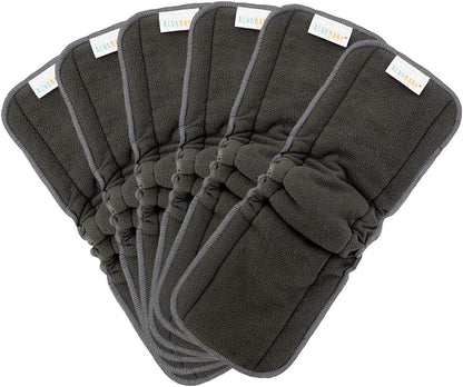 AlVABABY 12pcs Cloth Diaper Inserts,5-Layer Inserts,Reusable Liners for Baby Cloth Diapers12ZTN