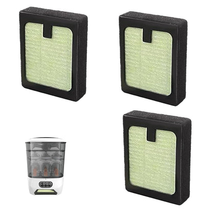 3PCS HEPA Filter Replacement Compatible with Baby Brezza Bottle Dryer Advanced and Baby Brezza Bottle Washer Pro