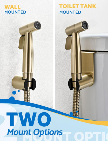 BRITULIF Handheld Bidet Sprayer for Toilet, Jet Sprayer for Toilet Muslim Shower, Adjustable Cloth Diaper Sprayer Bidets Attachment for Toilet, Toilet Bidet Sprayer with Bidet Hose for Feminine Wash
