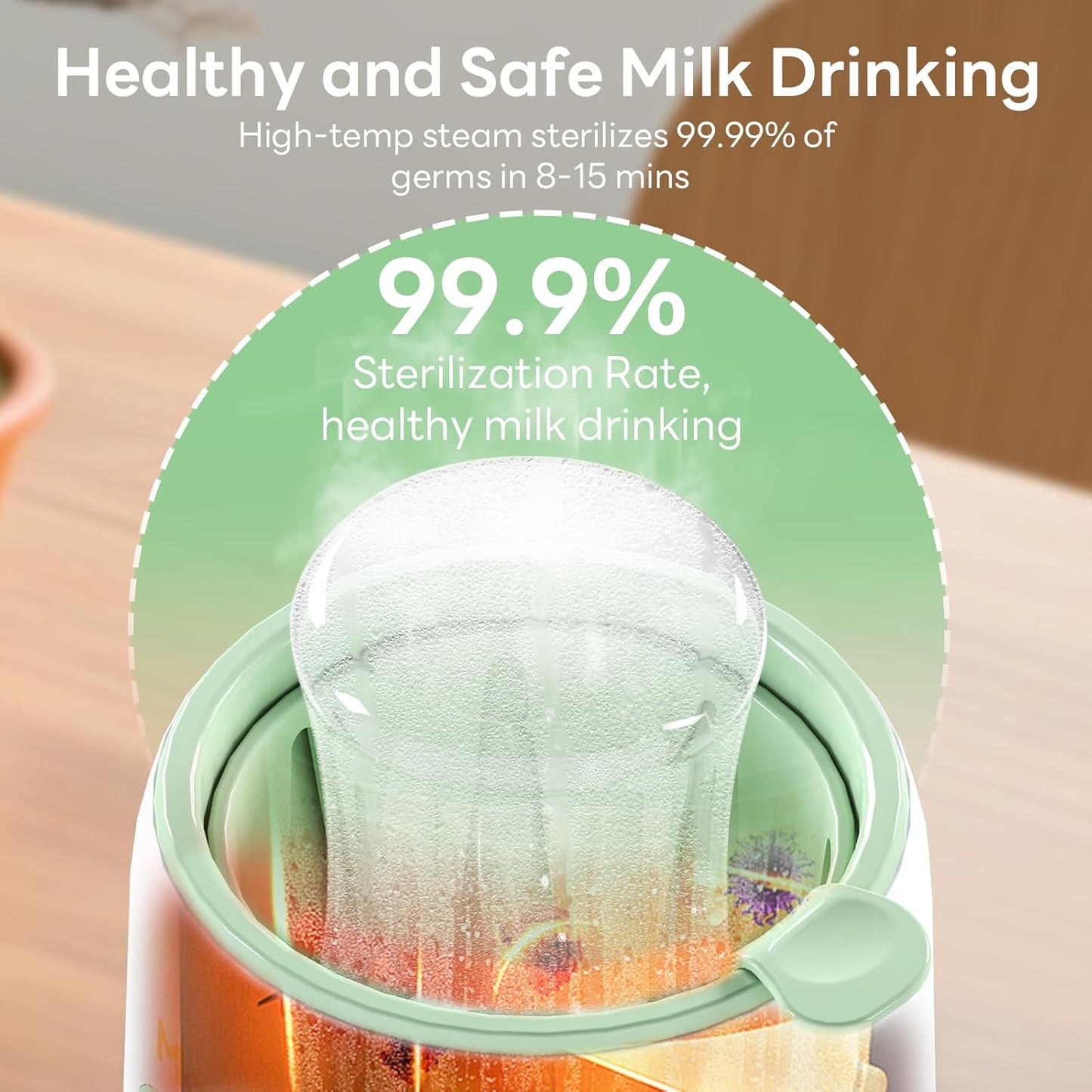 Bottle Warmer, 8-in-1 Fast Baby Bottle Warmer for Breastmilk and Formula,Milk Warmer with Accurate Temperature Control and Automatic Shut-Off,Multifunctional Bottle Warmers for All Bottles (Purple)