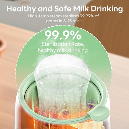 Bottle Warmer, 8-in-1 Fast Baby Bottle Warmer for Breastmilk and Formula,Milk Warmer with Accurate Temperature Control and Automatic Shut-Off,Multifunctional Bottle Warmers for All Bottles (Purple)