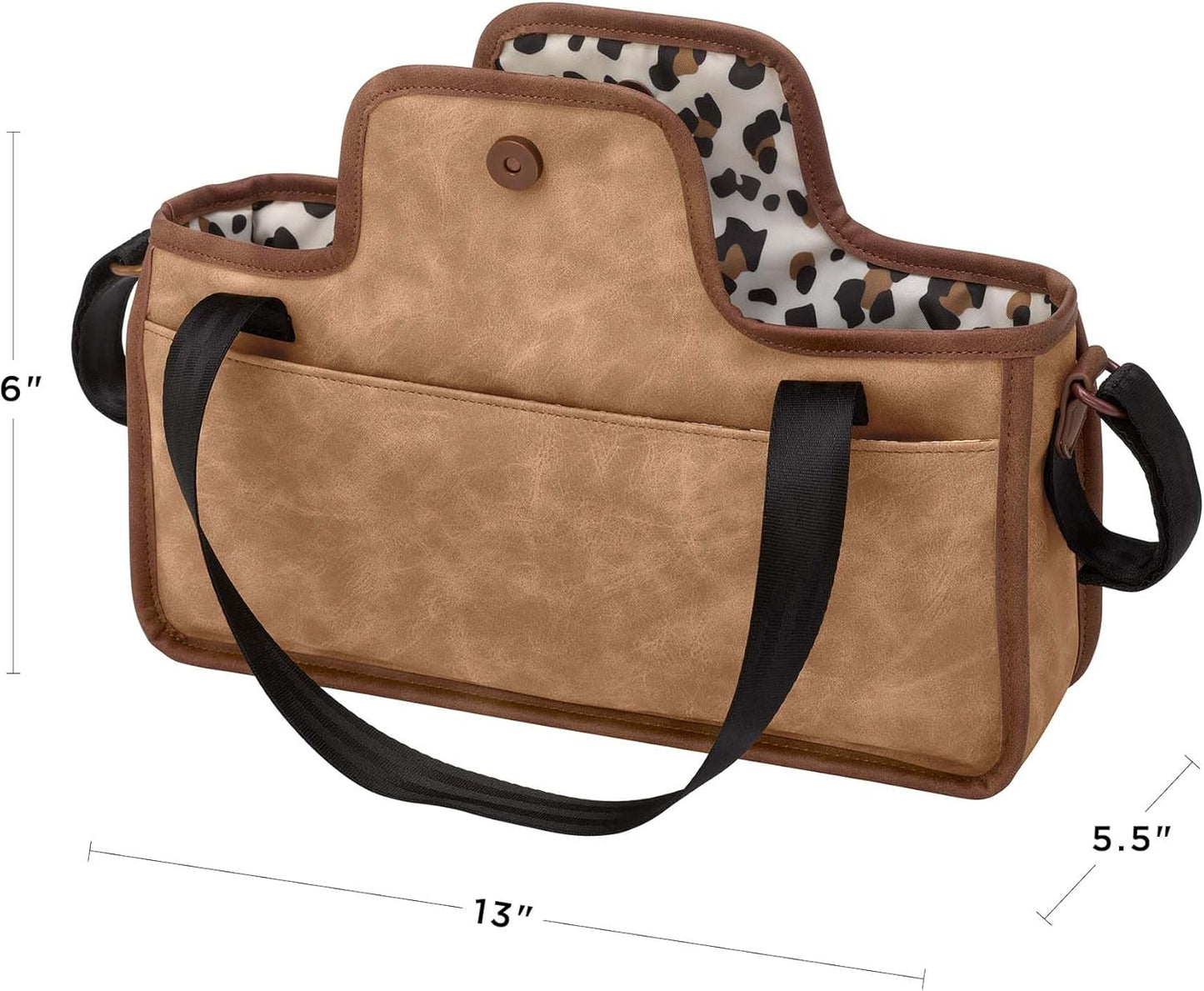 Petunia Pickle Bottom Wander Stroller Caddy, Perfect Baby Caddy for Organization, Multiple Carry Positions, Fits Most Strollers, Brioche