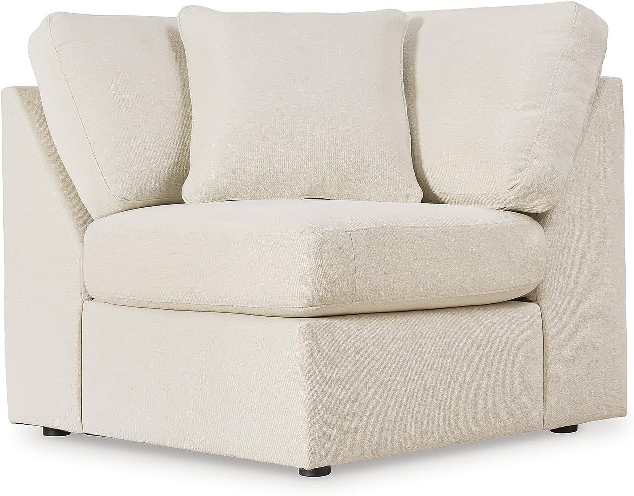 Signature Design by Ashley Modmax Coastal Press-Back Swivel Glider Rocker Recliner with Machine Washable Cover, Hidden Storage Compartments and 2 Bolster Pillows, Beige - Colors A