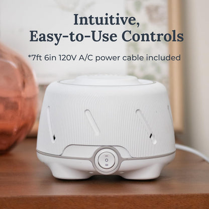 Yogasleep Dohm (White,Pink) The Original White Noise Machine, Relaxing Natural Sound From a Real Fan, Noise Cancelling For Office Privacy, Sleep Aid For Adults & Baby, Travel Size Pink Noise Machine