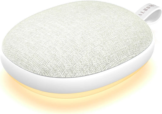 Portable White Noise Sound Machine: Baby Sleep Soother, Bluetooth Speaker, Rechargeable Battery, 4-Speed Timer, 6 Soothing Sounds Adult Therapy Aid for Trave (Blue, Portable)