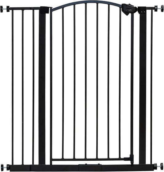 Regalo 36" Extra Tall Home Accent Arch Baby Gate for Doorways & Bottom of Stairs, Pressure Mount for Babies, Toddlers & Pets, Ages 6-24 Months, Tested & Safe, White