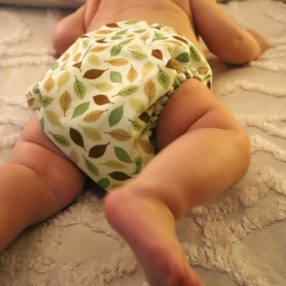 Mama Koala 3.0 Pocket Cloth Diapers for Babies with AWJ Lining, 6 Pack with 6 4-Layer Natural Cloth Diaper Inserts - Reusable and Washable Pocket Diapers(Hardworking Bees) - Colors A