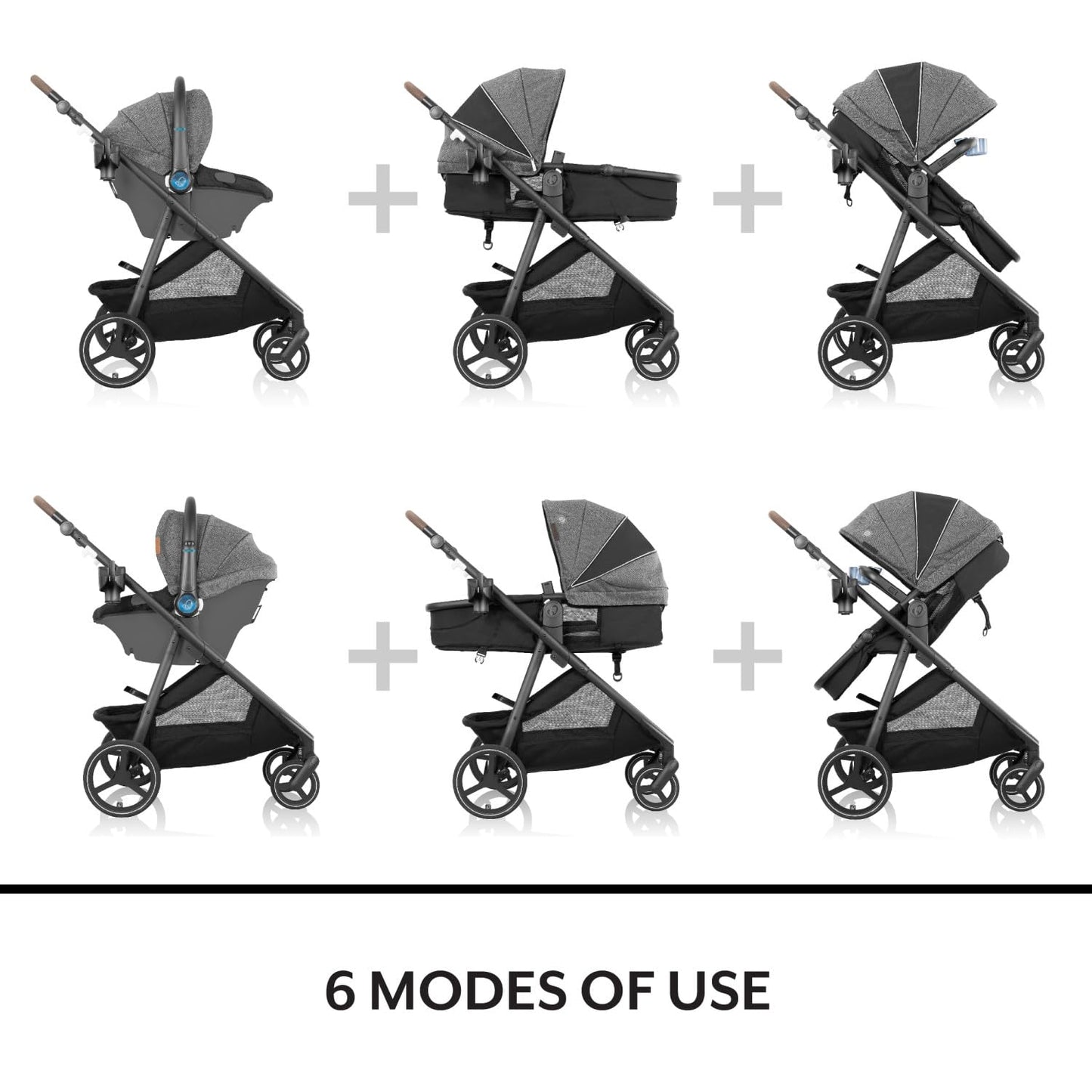 Evenflo Shyft Intuiti Travel System with Revolve180 LiteMax™ NXT Rotating Rear-Facing Lightweight Preemie and Infant Car Seat 3-30 lbs. (Amaranth Pink)