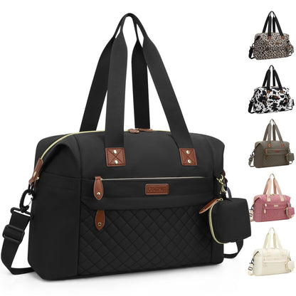 Pritent Diaper Bag Tote - Diaper Baby Bags with Pacifier Case, Shoulder Straps, Stroller Clips, Waterproof Large Mommy Maternity Travel Baby Bag for Mom and Dad, Green, Medium