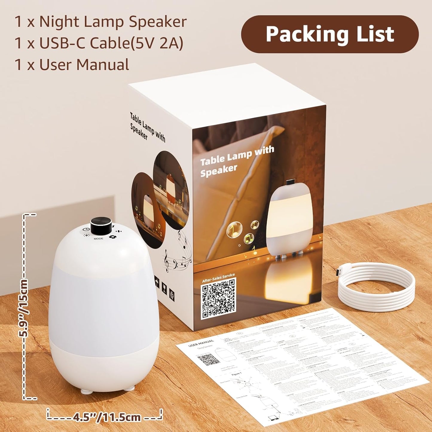 Uuffoo Sound Machine - White Noise Machine with Bluetooth Speaker and Night Light RGB, App Control, Portable Sleep Trainer, Soothing Sounds, Timer for Sleeping Bedside Bedroom