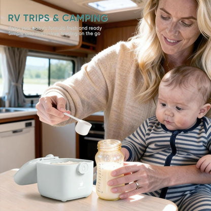 Termichy Baby Formula Dispenser, Portable Formula Dispenser Container with Scoop and Carry Handle for Travel Outdoor Activities for Baby Infant, 500ml