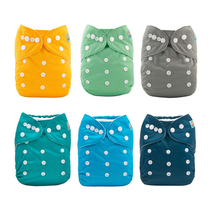 ALVABABY 12pcs Microfiber Inserts,Soft Cloth Diaper Liner,3-Layer Absorbent Inserts,Reusable for Baby Cloth Diapers 12T