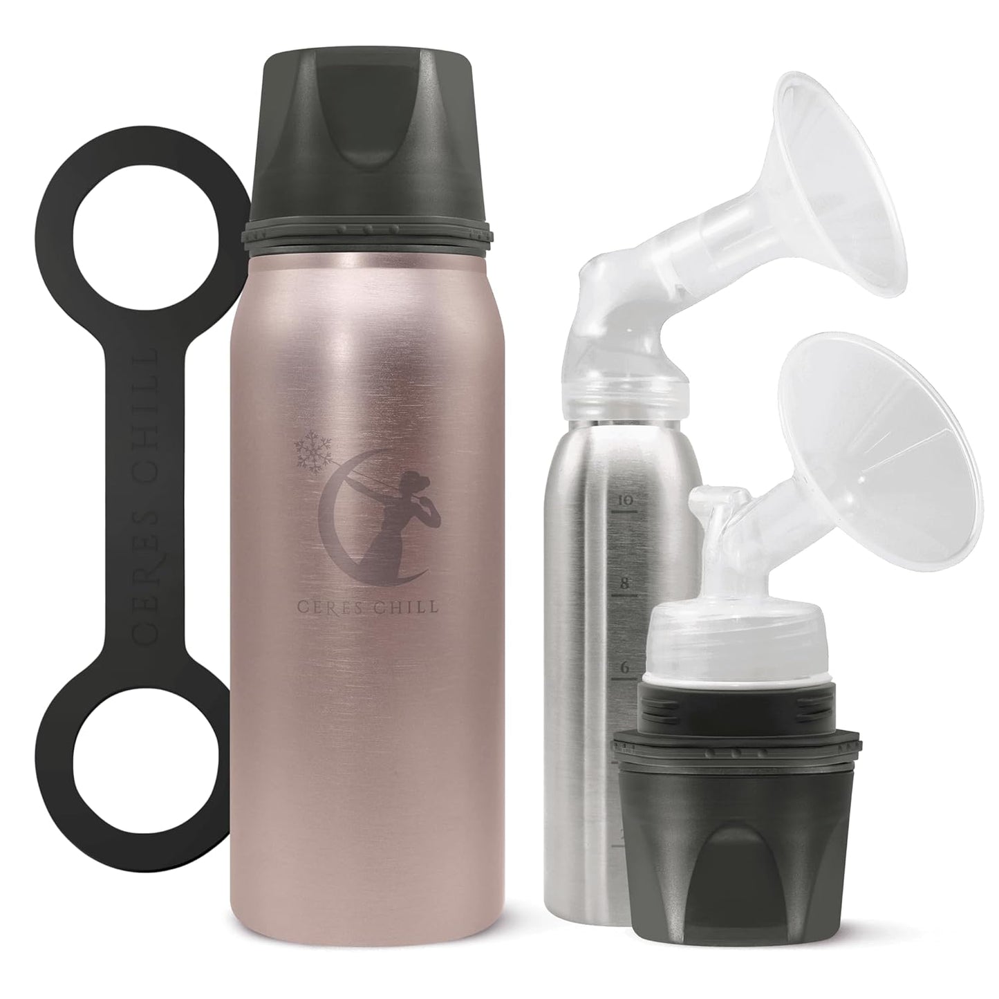 Ceres CHILL OG Breastmilk Chiller & Warmer – 12–34oz Portable Breast Milk Cooler, Storage & Baby Bottle for Travel, Work or On-The-Go – Pump Compatible Container – Don’t Call Me Hon, Plum