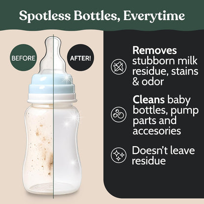 Roobi Descaling Solution Compatible with Baby Brezza. Specially Formulated to Clean & Descale Baby Appliances. Up to 2 Uses per Bottle, 2 Pack. Carbon Neutral.