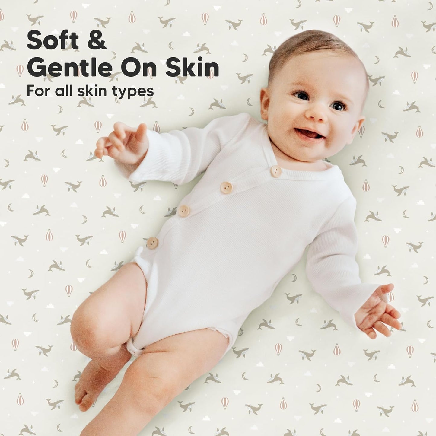 2-Pack Mini Crib Sheets Fitted - 38x26 Pack N Play Sheets for Pack and Play Mattress, Organic Cotton, Soft & Breathable Playard Bedding, Neutral Mini Toddler Bed Cover for Boys, Girls (Dragon Tale)
