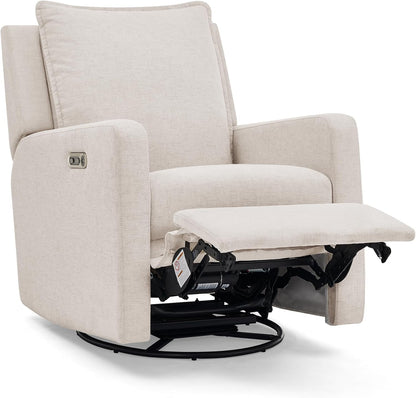 babyGap Harlowe Power Recliner with USB-A and Type-C Ports by Delta Children - Greenguard Gold Certified – Stain-Resistant Performance Fabric is Oeko-TEX Standard 100 Certified, Sand