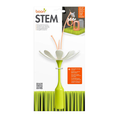 Boon Stem Drying Rack Accessory, White & Peach