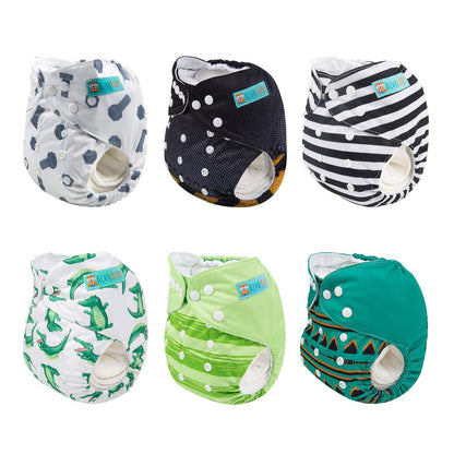 ALVABABY 12pcs Microfiber Inserts,Soft Cloth Diaper Liner,3-Layer Absorbent Inserts,Reusable for Baby Cloth Diapers 12T
