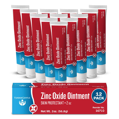 Zinc Oxide Ointment for Adults and Babies - 2 oz Diaper Rash Ointment - Skin Protectant for Diaper Rashes, Cuts, and Burns - 20% Zinc Oxide