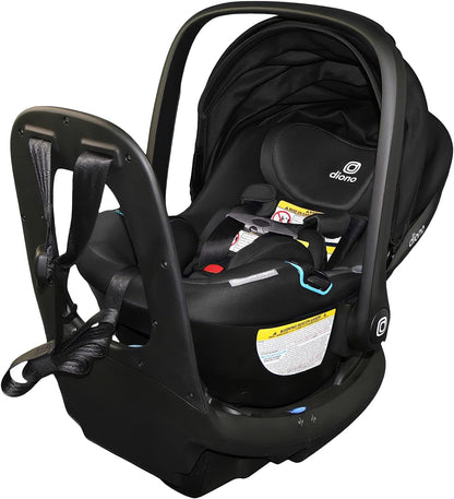 Diono LiteClik30 RXT SafePlus Infant Car Seat and Base, Rear-Facing for Infants 4-30lbs, SafePlus Engineering, with Infant Insert, UPF 50+ Sunshade