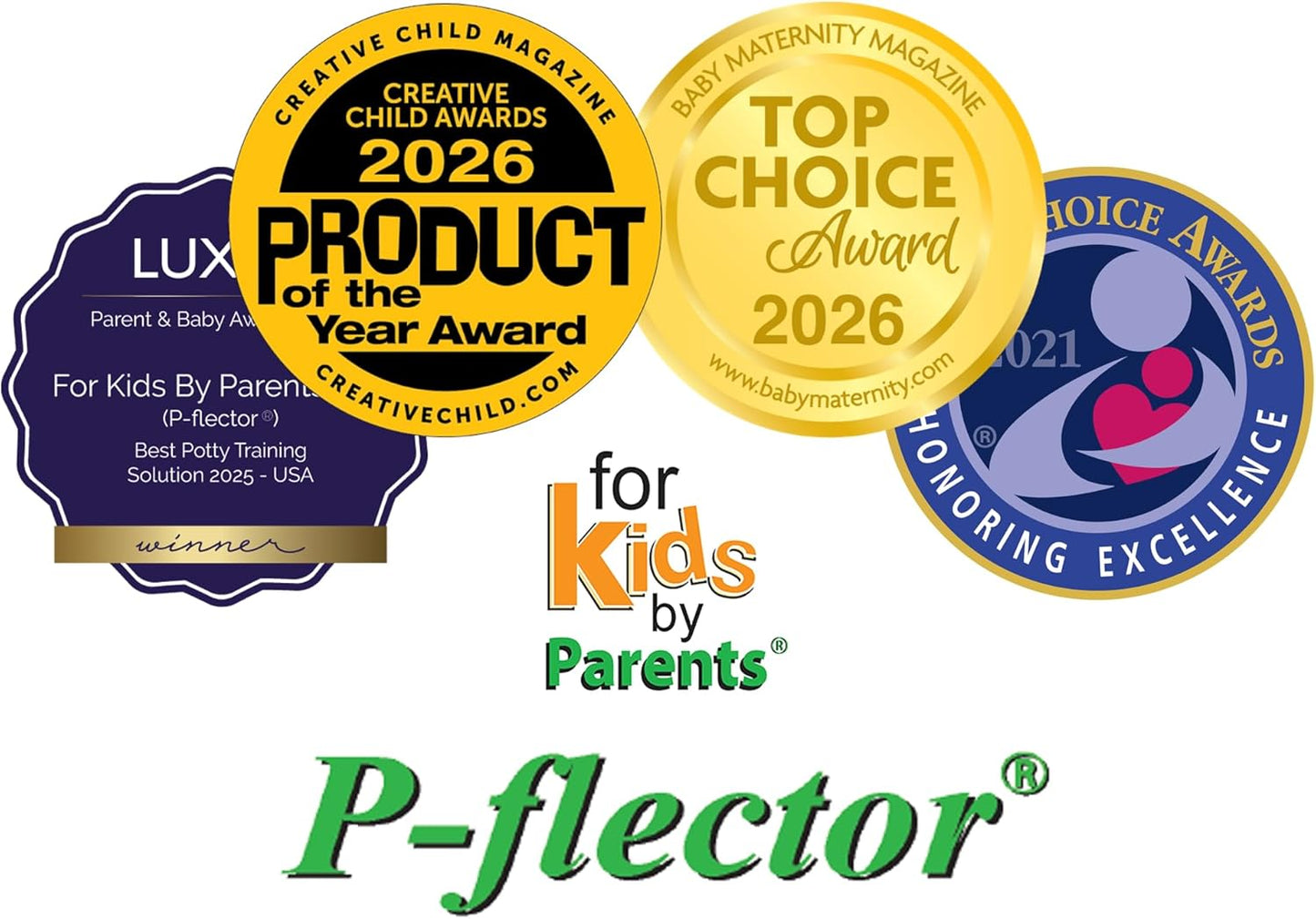 P-flector® Toilet Seat Urine Guard (1-Pack) - Pee Splash Guard for Potty-Training Kids, Adults, Seniors & Special Needs Individuals - Fits Round, Elongated & Curved Toilet Seats