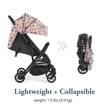 Inglesina Quid 2 Stroller - Midnight Blue - Ultra Compact Lightweight Travel Stroller, Babies and Toddlers, Airplane Overhead, Foldable, Reclining Seat, Collapsible Canopy, 3 Months - 50 lbs, BPA Free