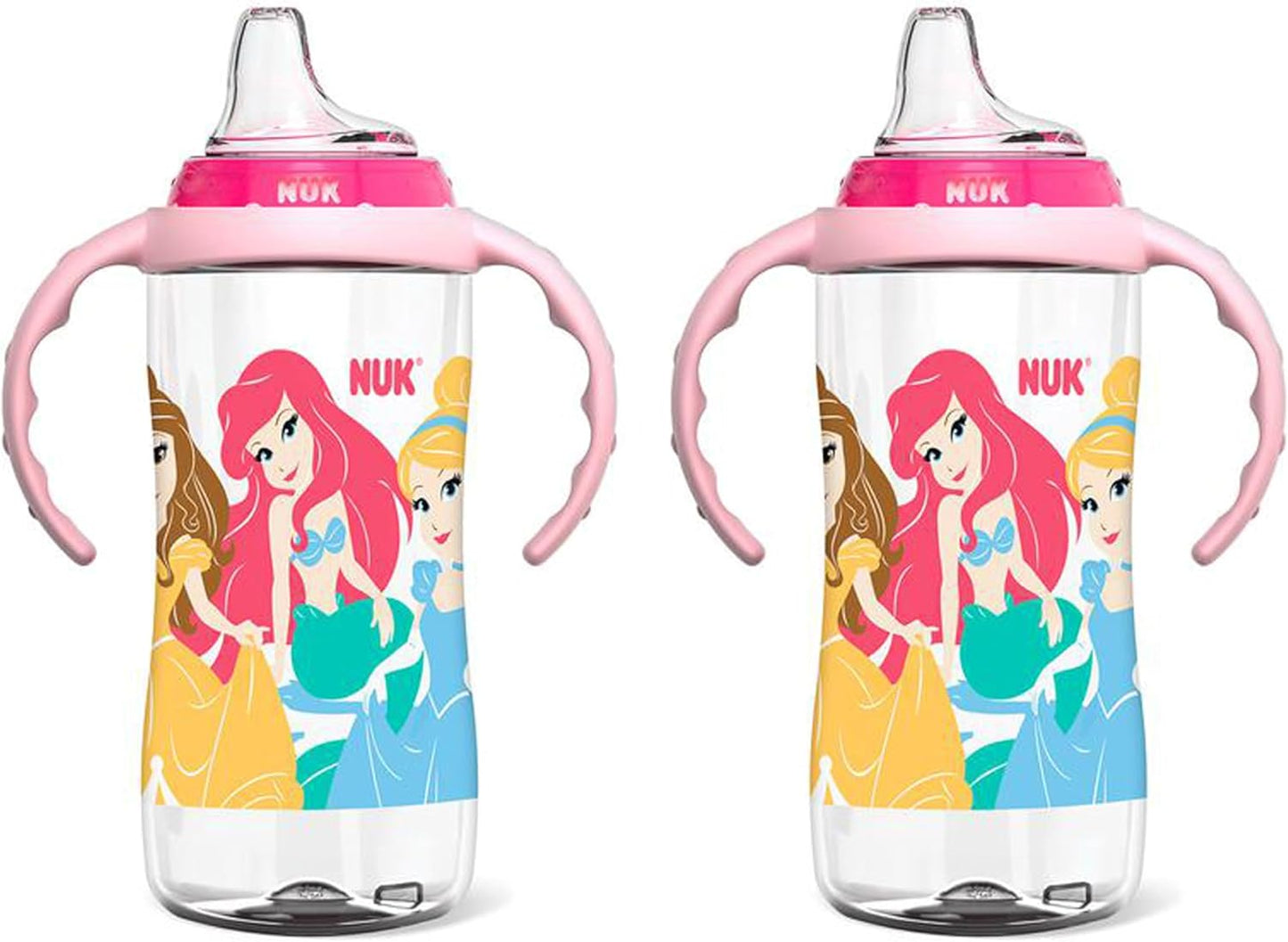 NUK Mickey Mouse Large Learner Cup 10oz 2pk – BPA Free, Spill Proof Sippy Cup